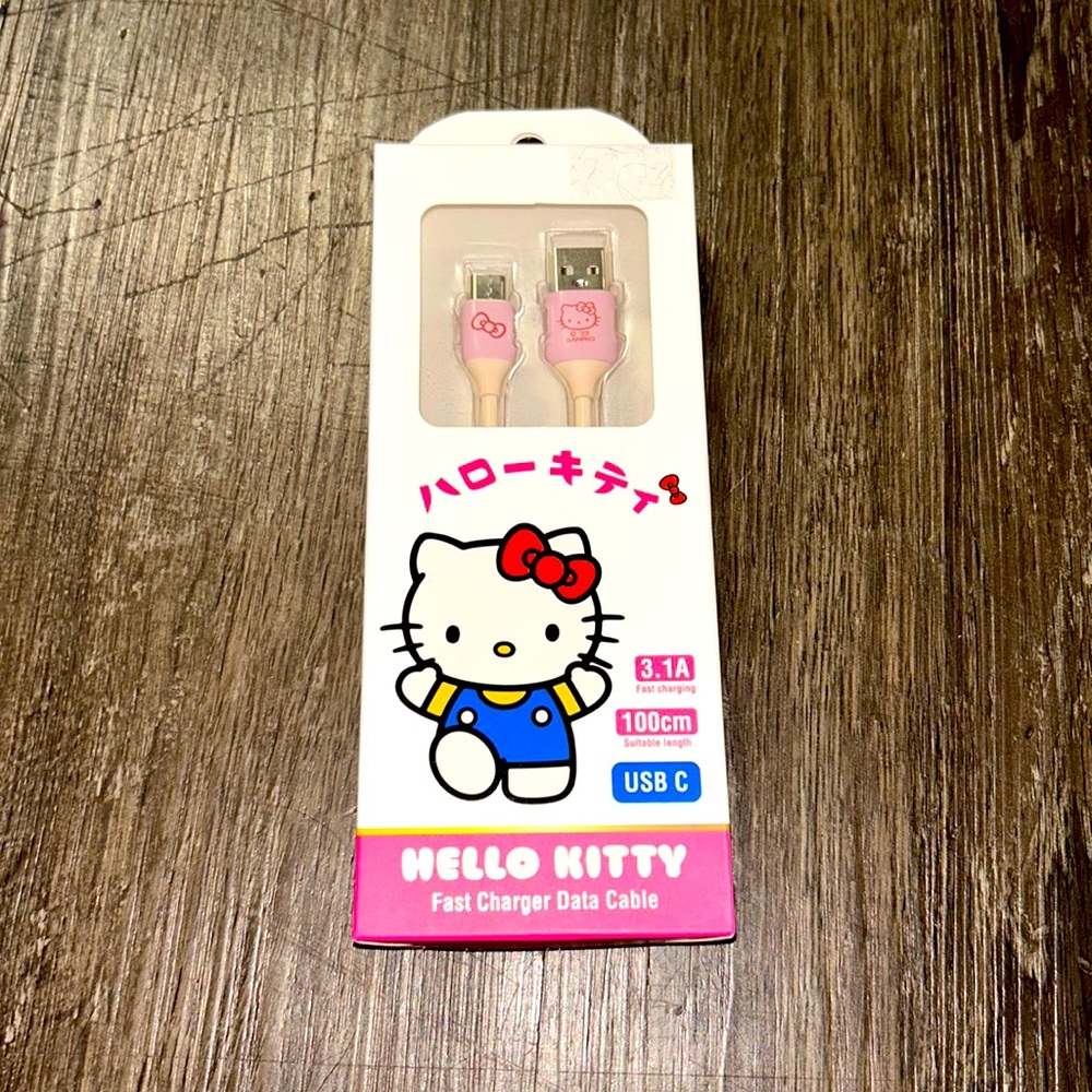 🌸Hello Kitty 🌸 Fast Charger data cable original from Sanrio Japan